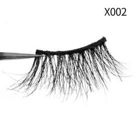 1Pair Mink Eyelashes Soft Natural Curl Half Eyelash For Eye Makeup Eye End Thicky Messy Handmade Lashes Hotsale Lash Wholesale - X002