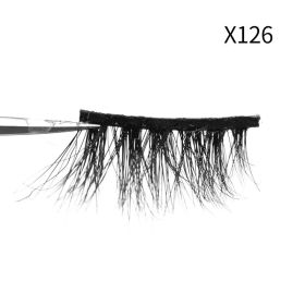 1Pair Mink Eyelashes Soft Natural Curl Half Eyelash For Eye Makeup Eye End Thicky Messy Handmade Lashes Hotsale Lash Wholesale - X126