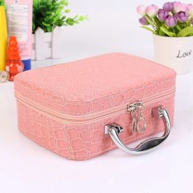 Korean Cosmetic Case Women Portable Makeup Skin Care Products Storage Box - Blue