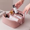Large Capacity Travel Cosmetic Bag Makeup Case Organizer Multifunction Women Toiletries Organizer Female Waterproof Storage Box - Upgrade Pink - China