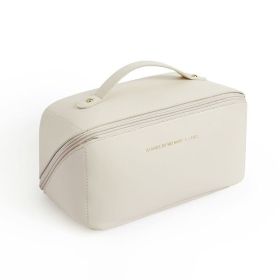 Women Large Capacity Travel Cosmetic Bag Multifunction Travel Cosmetic Bag Women Toiletries Storage Make Up Case Tool - White 1 layer
