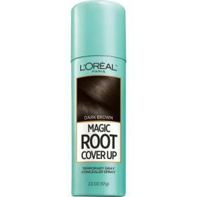 L'Oreal Paris Magic Root Cover Up Temporary Concealer Spray for Gray;  Dark Brown;  2 oz - L'Oreal Paris