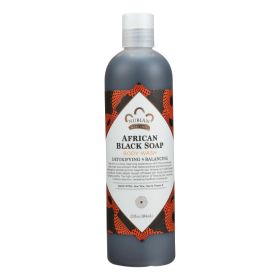 Nubian Heritage African Black Soap Body Wash and Scrub - 13 fl oz - 0917997