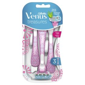 Gillette Venus Treasures Women's Disposable Razor;  3 Count - Gillette