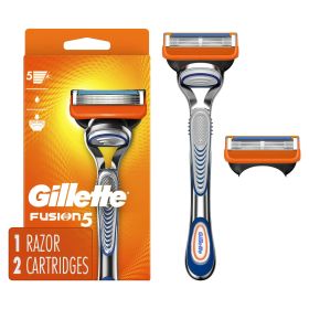 Gillette Fusion5 Men's Razor Handle and 2 Blade Refills - Gillette