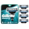 Gillette Mach3 Men's Razor Blades;  4 Blade Refills - Gillette