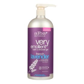 Alba Botanica - Very Emollient Bath and Shower Gel - French Lavender - 32 fl oz - 496463