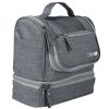 Travel Toiletry Bag Cosmetics Organizer Bag Hanging Wash Bag Waterproof Case w/ Handstrap - Grey