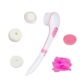 Electric Body Brush Shower, USB Rechargeable Back Body Brush with Long Handle