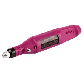 Nail Art Drill Kit Professional Finger Toe Nail Care Electric Nail Polishing Machine Manicure Pedicure File Tools - Hot Pink