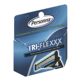Personna Tri-Flexxx Razor System for Men Cartridge Refill - 4 Cartridges - 0201855