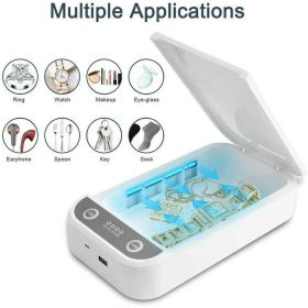 US store  free delivery disinfector Box Ultraviolet Light Sanitizer UV-Clean For Mobile Phone Toothbrush - white