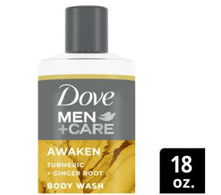 Dove Men+Care Liquid Face + Body Wash for Men Awaken Turmeric + Ginger Root;  18 oz - Dove