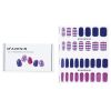 MAVENIR - Nail Sticker (Patterned) - # Gingham Check With Purple Nail MHA-033 / 021205 32pcs - As Picture