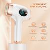 Laser Permanent Hair Removal Upgraded to 999; 900 Flashes IPL Hair Removal Device for Whole Body - white, gold - plastic, electronics