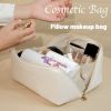 Women Large Capacity Travel Cosmetic Bag Multifunction Travel Cosmetic Bag Women Toiletries Storage Make Up Case Tool - White 1 layer