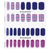 MAVENIR - Nail Sticker (Patterned) - # Gingham Check With Purple Nail MHA-033 / 021205 32pcs - As Picture