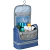 Travel Toiletry Bag Cosmetics Organizer Bag Hanging Wash Bag Waterproof Case w/ Handstrap - Blue