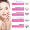 Facial Cleansing Brush Waterproof Face Spin Cleaning Brush with 5 Brush Heads Deep Cleansing Body Facial Brush - Pink