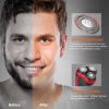 Electric Shaver Razor for Men IPX7 Waterproof Beard Trimmer 3D Rechargeable Painless Rotary Shaver with Pop up Trimmer 2 in 1 Electric Shaver - Red