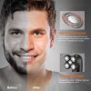 4D Electric Shavers Razor IPX7 Waterproof Wet & Dry 5 Floating Head Rotary Shavers Rechargeable Beard Trimmer  - Black