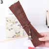 Retro Pirate Treasure Map Roll Up PU Leather Pen Pencil Case Bags Make Up Holder - Compass#