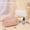 Women Large Capacity Travel Cosmetic Bag Multifunction Travel Cosmetic Bag Women Toiletries Storage Make Up Case Tool - White 1 layer