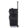 Professional 2-in-1 Rolling Makeup Traveling Case, Beauty Trolley Storage Box, Artist Cosmetic Organizer w/ Drawers, Black XH - Black