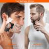 4D Electric Shavers Razor IPX7 Waterproof Wet & Dry 5 Floating Head Rotary Shavers Rechargeable Beard Trimmer  - Black