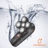 4D Electric Shavers Razor IPX7 Waterproof Wet & Dry 5 Floating Head Rotary Shavers Rechargeable Beard Trimmer  - Black
