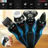 Electric razor for men Beard Trimmers 4 inch Razors 1 4D Men Waterproof Rotary Shaver Rechargeable Cordless Mens Razers 5Core SHV-4 - Blue