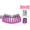 Women Wet Curly Detangle Hair Brush For Salon Hairdressing Styling Tools - Purple - Hairdressing Comb