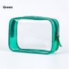 1pc Transparent PVC Bags; Clear Travel Organizer Makeup Bag Beautician Cosmetic & Beauty Case Toiletry Bag; Wash Bags - Yellow