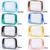 1pc Transparent PVC Bags; Clear Travel Organizer Makeup Bag Beautician Cosmetic & Beauty Case Toiletry Bag; Wash Bags - Pink