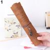 Retro Pirate Treasure Map Roll Up PU Leather Pen Pencil Case Bags Make Up Holder - Compass#