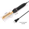 Electric Heating Hair Comb PTC Ceramic Hair Straightener Curler Brush Hair Straight Styler Wet Dry Use - Yellow & Black