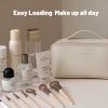 Women Large Capacity Travel Cosmetic Bag Multifunction Travel Cosmetic Bag Women Toiletries Storage Make Up Case Tool - White 1 layer