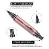 Stamp Pattern Double End Liquid Eyeliner for Perfect Wing Cat Eyes Stamp Eyeliner - 01